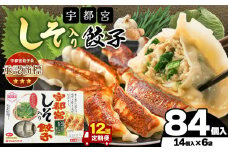 【定期便12回】宇都宮しそ餃子 14個入り×6 ケース(1箱) | マルシン フーズ 餃子 ぎょうざ 点心 おかず 惣菜 特産品 加工品 冷蔵 チルド 食品 つまみ 人気 レシピ スープ 大容量 人気 リピート 宇都宮 No.1 ふるさと納税 栃木県 真岡市 送料無料 