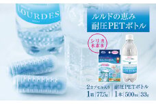 【ふるさと納税】<シリカ水素水>ルルドの恵み1箱　耐圧PETボトル(500mL) 1本付き 真岡市 栃木県