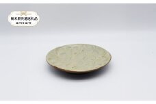 【栃木県共通返礼品・益子町産】益子焼　笠原良子　地釉花文皿5寸