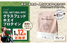 【定期便12回】FEEL NATURAL プレーン  | G.Oホールディングス フィールナチュラル ダイエット サポート 置き換え プロティン プロテイン 朝食 乳酸菌 ダイエットサポート ドリンク 食事 国産 美容 ホエイプロテイン ココア 抹茶 ミルクティー プレーン 栃木県 真岡市 送料無料