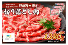 那須野ヶ原牛　切り落とし　460g×3パック ns004-021 【牛肉 ブランド牛 国産 お祝い 誕生日 記念日 カレー シチュー】