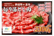 那須野ヶ原牛　切り落とし　460g×5パック ns004-023 【牛肉 ブランド牛 カレー シチュー 肉 肉料理 食品 国産】
