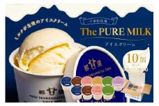 The PURE MILKアイスクリーム10個セット【 お菓子・スイーツ 栃木県 那須塩原市 】 ns040-006