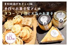 【素材厳選のやさしい味】手作りお菓子屋さんのスコーン7個と人気のお菓子セット合計10個【 栃木県 那須塩原市 】 ns068-001
