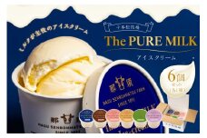 ピュアミルクアイス6個セット【千本松牧場】 ns025-013-6 【お菓子 スイーツ アイスクリーム ミルク ギフト カカオ ストロベリー キャラメル 抹茶 ブルーベリー 詰め合わせ】