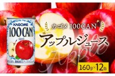 １００ＣＡＮアップル160g×12 ns038-046 【缶 りんご ジュース 朝食 軽食 おやつ お弁当 飲み切り ゼリー シャーベット フロート KAGOME】