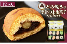 10-35　栗入りどら焼き・季節の上生菓子つめ合わせ（12ヶ入）◇