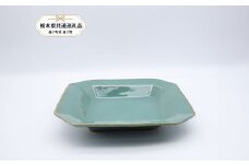 【益子焼】共通返礼品 益子焼 矢口桂司 角鉢レンゲセット 益子青磁 | 益子焼 ましこ 作陶家 陶器市 伝統工芸品 お祝い プレゼント 陶器 食器 栃木県 下野市 送料無料