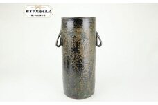 【益子焼】共通返礼品 益子焼　大塚雅淑　花器　青 | 益子焼 ましこ 作陶家 陶器市 伝統工芸品 お祝い プレゼント 陶器 食器 栃木県 下野市 送料無料