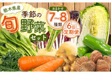 【定期便6回】季節の旬野菜おまかせセット 7～8品目 | 定期便 農薬不使用 化学肥料不使用 珍しい 栃木県 下野市