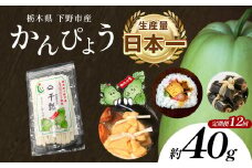 【定期便12回】下野ブランド 下野市産かんぴょう 約40g×1袋 | 定期便 かんぴょう かんぴょう生産日本一 干瓢 野菜 乾物 栃木県 下野市 特産品