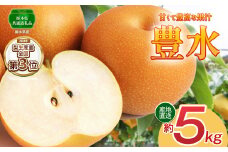 【先行予約】豊水 5kg | 【栃木県共通返礼品】 大 人気  レビュー リピート 梨 豊水 果物 フルーツ デザート スイーツ たっぷり 果汁 果肉 ジューシー 甘い 高糖度 柔らかな シャキシャキ 果肉 旬 品種 果物 くだもの   送料無料 栃木県 下野市