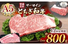 【栃木県共通返礼品】【定期便12回】宮福笑牛(とちぎ和牛) A5 サーロインステーキ　約200gx4枚  | 黒毛 和牛 牛肉 焼肉 とろける 霜降り 赤身 切り落とし ふるさと 納税 イチオシ おすすめ 栃木県 下野市 しもつけ市