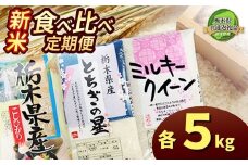 【定期便3回】栃木県産コシヒカリ・ミルキークイーン・とちぎの星食べ比べ定期便5kg【栃木県共通返礼品】 |  白米 精米 栃木米 令和7年度新米 2025年度新米 ブランド米 選べる 新米 栃木県共通返礼品 特産品 栃木県 下野市 送料無料