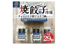 チョコバナナ餃子入り！？ ドキドキ冷凍餃子セット ※離島への配送不可