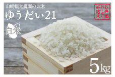 ＼先行予約・10月より順次発送予定／山﨑観光農園のお米 ゆうだい21 白米 5kg｜栃木県 益子町 ふるさと納税 お米 ゆうだい21 白米 精米 5kg 高評価 令和7年産 先行予約 (AU006)