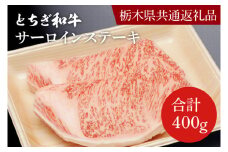 DN001　とちぎ和牛サーロインステーキ200ｇ×２枚【栃木県　共通返礼品】