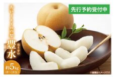 【先行予約】【数量限定】あい farm の梨 豊水 5kg (8～16玉) | 9月上旬より順次発送 梨 なし フルーツ 果物 新鮮 旬 梨園 益子町産 (DQ002)