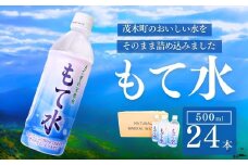 もてぎの天然水 「もて水」 500ml×24本 | 天然水 ミネラルウォーター 水 水分補給 水分 軟水 ミネラル 国産 行楽 スポーツ 防災 もてぎプラザ 栃木県 茂木町