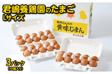 君嶋養鶏園のたまご Lサイズ 27個＋割れ補償3個（10個入り×3パック）計30個 | 卵 玉子 たまご 赤卵 赤たまご 生卵 国産 濃厚 鶏卵 コク 旨味