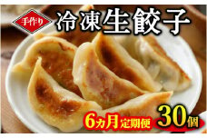 《6ヵ月定期便》手作り冷凍生餃子 30個 定期便 ぎょうざ ギョーザ 肉汁 中華 ご飯 晩ご飯 焼き 水餃子 グルメ 栃木県 壬生町
※着日指定不可
