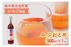 みぶおとめ 500ｍL 1本
※2024年8月頃より順次発送予定