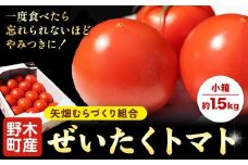 【先行予約】トマト ぜいたくトマト 約1.5kg 小箱 栃木県 野木町産 矢畑むらづくり組合 《2025年10月上旬-2026年5月末頃出荷》栃木県 野木町 トマト 野菜 新鮮