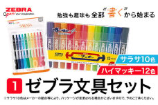【ゼブラ】ハイマッキー12色+サラサ10色 株式会社ナカダ《30日以内に出荷予定(土日祝除く)》栃木県 野木町 ペン zebra 文具 文房具 事務 学校 勉強 授業 仕事 ビジネス イラスト 文房具 筆記具 新学期 新学年