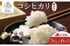《先行受付》【定期便6ヵ月】令和7年産新米 コシヒカリ 無洗米 5kg×6ヵ月 計30kg ｜ お米 白米 米 こめ コメ ご飯 ふるさと納税米 定期便 国産 常温 栃木県 塩谷町 ※2025年9月下旬頃より順次発送予定