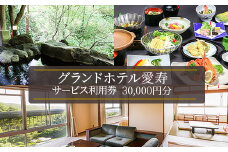 グランドホテル愛寿サービス利用券（30,000円分）｜ 宿泊 旅行 チケット 宿泊券 旅行券 露天風呂 観光 国内旅行 那須 栃木県 那須町〔G-8〕