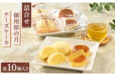 お菓子の城で人気の御用邸の月チーズケーキ詰合せ各10個〔P-55〕≪御用邸の月 チーズケーキ お菓子 詰め合わせ≫