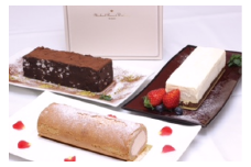 ミッシェルガーデンコート＆菓子工房KATSUMIコラボレーション イタリアンデザートケーキ〔C-43〕≪ムース ジャンドゥイヤ ロールケーキ スイーツ デザート ギフト プレゼント≫