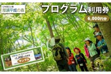 那須平成の森 プログラム 6,000円分利用券 ｜ 体験 遊び チケット 自然 金券 国内 那須 栃木県 那須町〔C-73〕