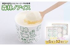 森林ノアイス2種12個セット（ミルク・いちご 各6個）〔C-81〕
