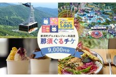 那須町グルメ＆レジャー共通券「那須ぐるチケ」9,000円分〔D-79〕 ｜ 栃木県 那須 商品券 クーポン券 割引券 食事券 日帰り 旅行 観光 宿泊 サファリパーク 動物園 遊園地