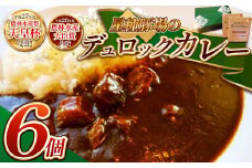 ばとう手づくりハムのデュロックカレーセット（6食入り）| カレー レトルトカレー  小分け ポークカレー 馬頭 ばとう 豚 常備食 保存食 中辛 宮崎牛 防災 備蓄 ギフト 栃木県 那珂川町 送料無料