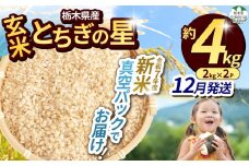 【令和7年度新米】【毎月500個限定！】【栃木県共通返礼品】 栃木県産とちぎの星 2kg×2（玄米真空パック）12月分 | 新米 とちぎの星 玄米 米 ごはん  冷めてもおいしい ふるさと納税 那珂川町 栃木県