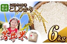 【先行予約】那珂川町産芳井米 3kg×2 | コシヒカリ お米 精米 美味しい 白米 とちぎ 玄米 共通返礼品 送料無料 那珂川町 栃木県