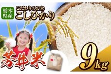 【先行予約】那珂川町産芳井米 3kg×3 | コシヒカリ お米 精米 美味しい 白米 とちぎ 玄米 共通返礼品 送料無料 那珂川町 栃木県