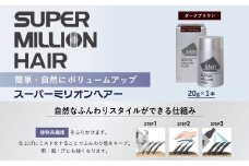 スーパーミリオンヘアー(増毛パウダー）1本（20g）No.2ダークブラウン
