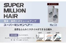 スーパーミリオンヘアー（増毛パウダー）1本（40g)No.2ダークブラウン