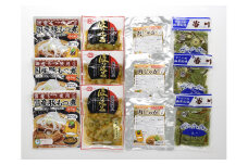 R4-10　お惣菜バラエティセット小袋　【搾菜・もつ煮込み・谷川山菜・肉じゃが】（4種各3袋）｜ザーサイ もつ煮 肉じゃが