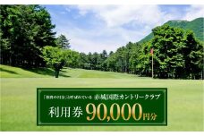 赤城国際カントリークラブ 利用券 90,000円分 3000円券×30枚｜ゴルフ場 ゴルフ利用券 チケット ゴルフ 利用クーポン ラウンド プレー ハーフ 関東 都心 近い スイング ゴルフクラブ スコア ゴルフコース 歴史 伝統 林間 戦略 1964年開場 四季 見通し 景色 眺望 R5-8