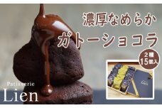 【22Ａ018】　ビター＆スイート濃厚ガトーショコラ食べ比べセット【ハート型個包装15個入】