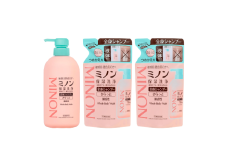 【25045】ミノン全身シャンプーさらっとタイプ１本、詰替用セット２個セット