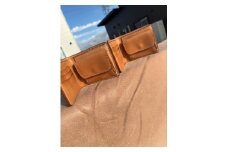 【25025】ハーフウォレット【mountain】【二つ折り財布】革（栃木レザー）総手縫い