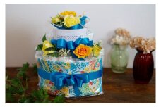 お花屋さんのオムツケーキ　男の子用　Ａセット