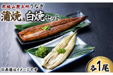 赤城山麓上州うなぎ　蒲焼＆白焼きセット　各１尾　 (1尾150ｇ以上）