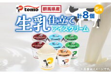 群馬県太田市　生乳仕立てアイスクリーム 8個セット_ アイスクリーム 生乳 セット スイーツ おやつ デザート 東毛酪農 バニラ チョコ 抹茶 人気 おすすめ 送料無料 贈答 ギフト プレゼント 【1223044】