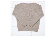 ＜ MyLien ＞メリノウール Vネックセーター＜フリーサイズ・ベージュ＞【1261194】